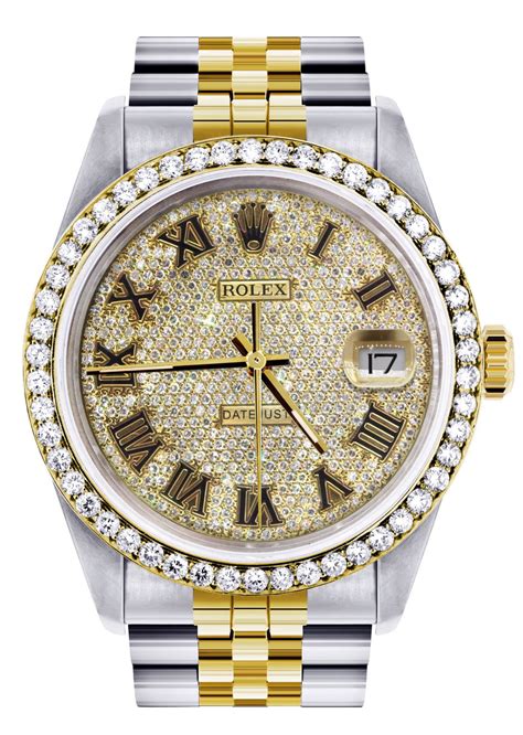 mens diamond watch rolex|real diamond rolex watches.